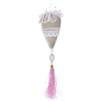 ΚΡΕΜ ΡΟΖ ΒΕΛΟΥΔΙΝΗ ΚΑΡΔΙΑ ΣΤΟΛΙΔΙ 8Χ38ΕΚ