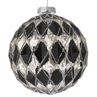 ΧΡΥΣΗ ΜΑΥΡΗ  ΓΥΑΛΙΝΗ ΜΠΑΛΑ ΜΕ ΡΟΜΒΟΥΣ 8ΕΚ ΣΕΤ 6