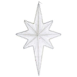 ΛΕΥΚΟ ΚΡΕΜΑΣΤΟ ΑΣΤΕΡΙ ΤΗΣ ΒΗΘΛΕΕΜ 30Χ47ΕΚ