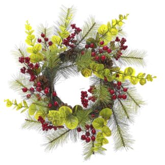 ΠΡΑΣΙΝΟ ΣΤΕΦΑΝΙ ΜΕ BERRIES 50ΕΚ