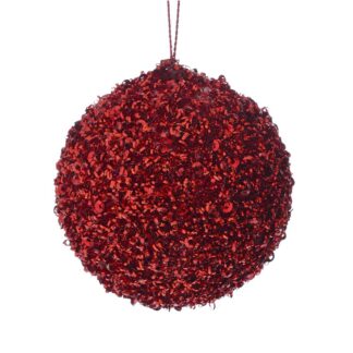 ΚΟΚΚΙΝΗ GLITTER FOAM ΜΠΑΛΑ 6ΕΚ